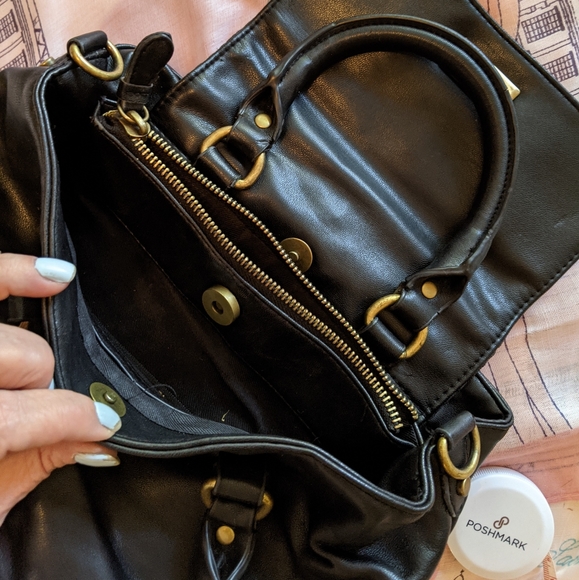 Vintage Leather Satchel Purse - Picture 6 of 15